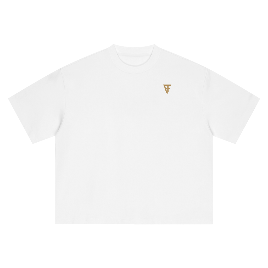 The Fortitude Heavyweight Boxy Tee - White/Gold
