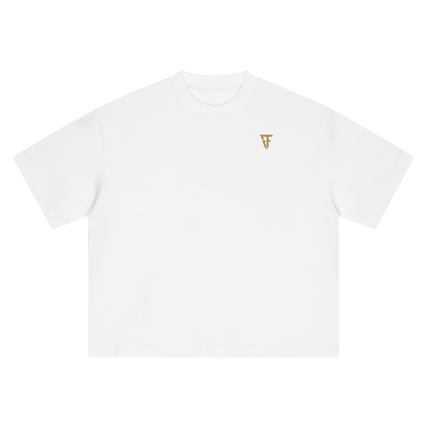 The Fortitude Heavyweight Boxy Tee - White/Gold