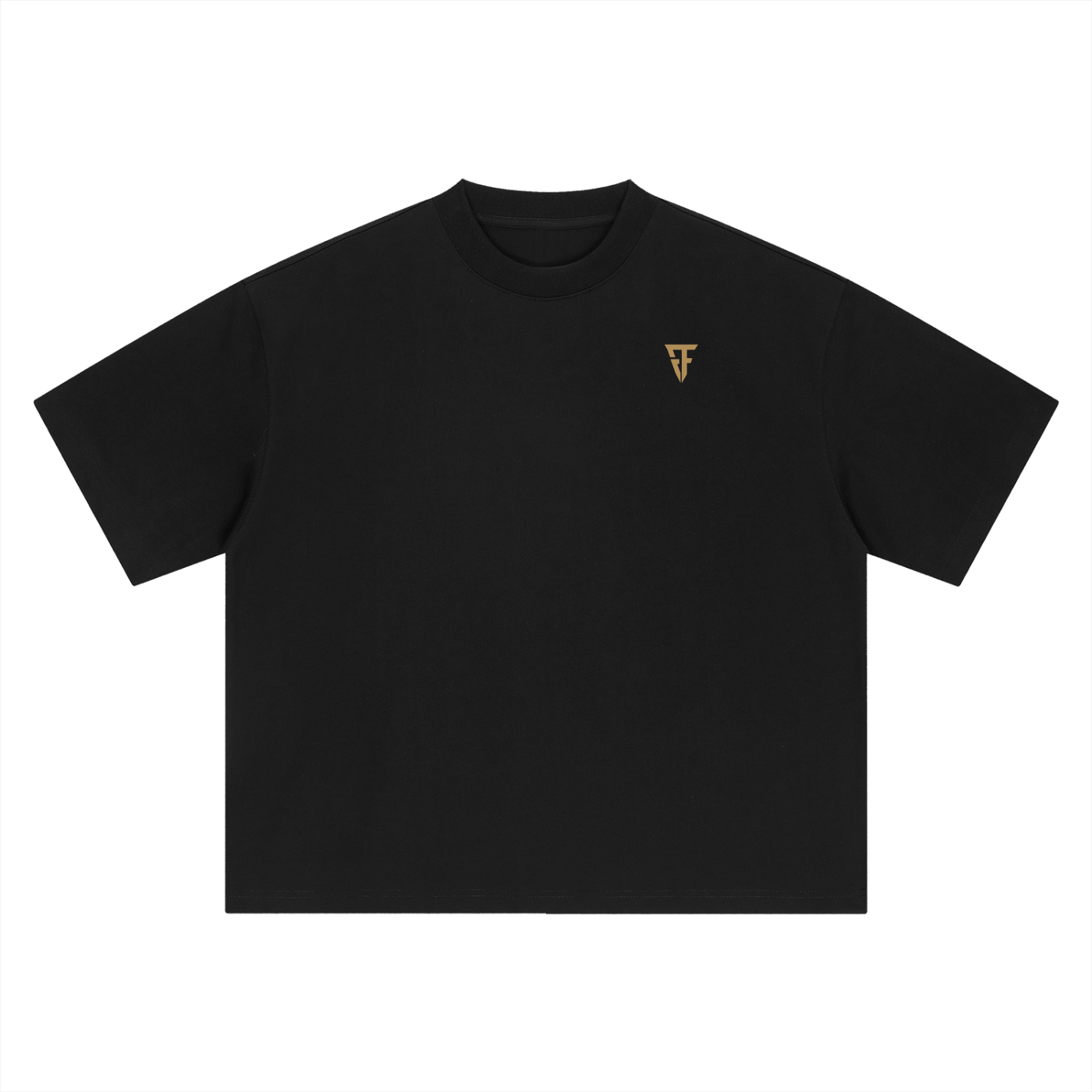The Fortitude Heavyweight Boxy Tee - Black/Gold